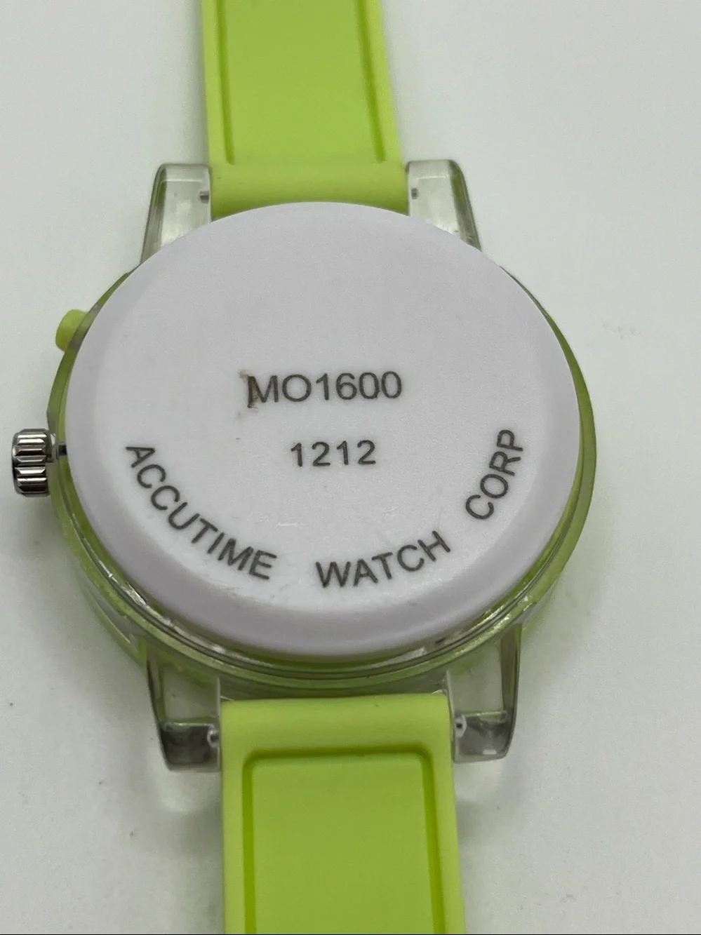 Kids Lime Green Monster Character Silicone Watch